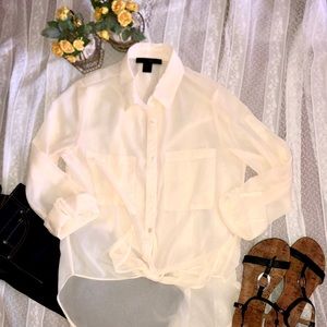 ❤️3/$15 | Sheer Long Sleeve Blouse